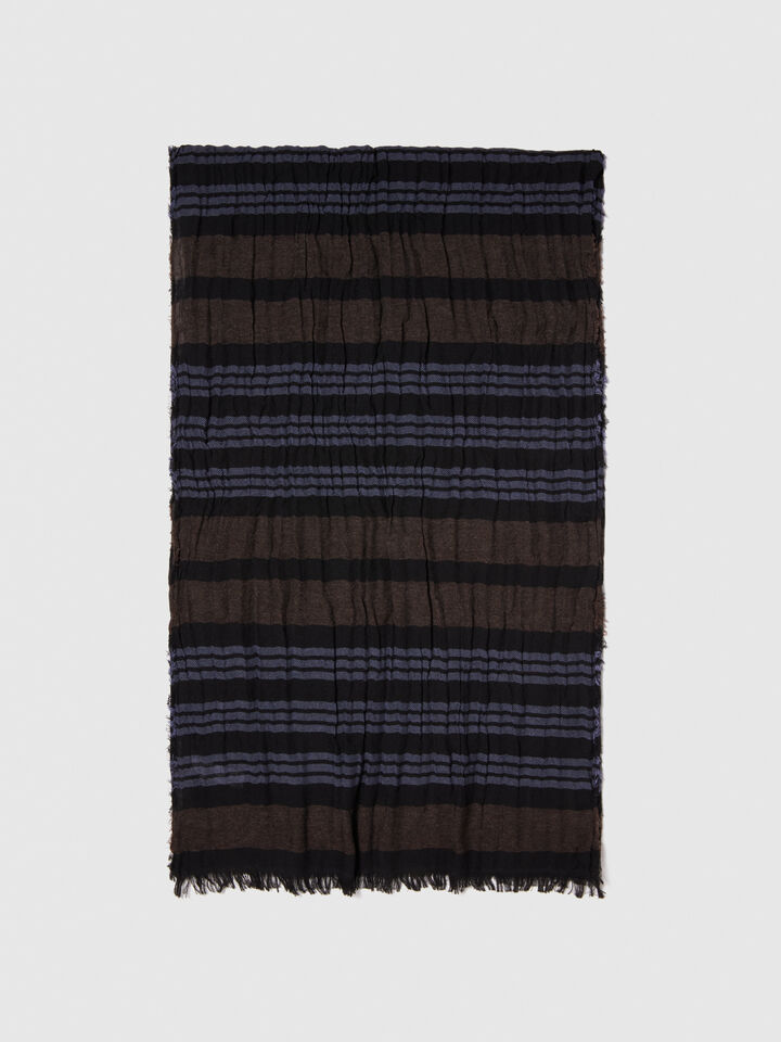 Striped scarf - null - Multi-color | Sisley image number 1